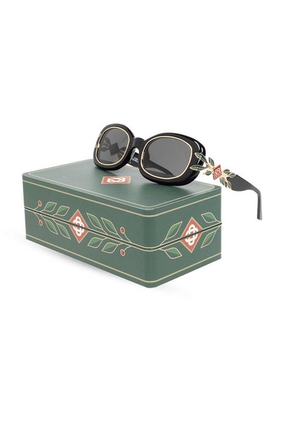 Casablanca Laurel Oval Frame Sunglasses