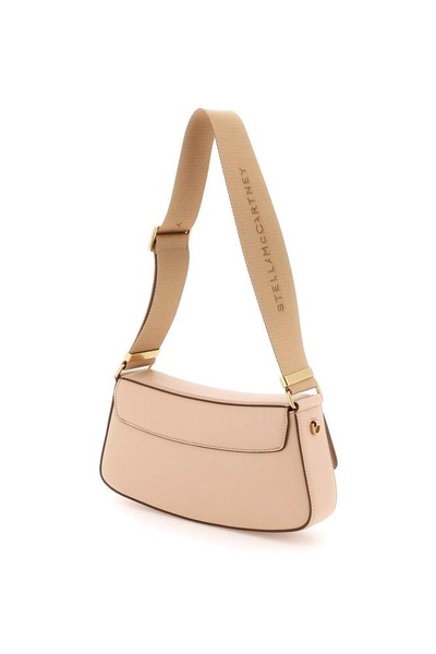 Stella McCartney Logo Plaque Fold-Over Shoulder Bag