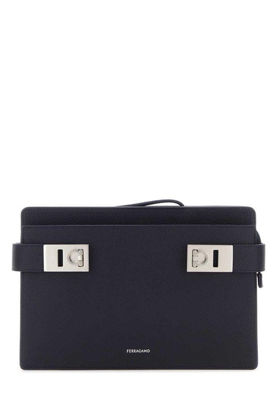 Ferragamo Gancini Buckles Pouch