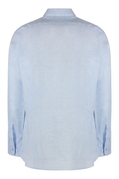 Etro Pegaso Embroidered Long-Sleeved Shirt