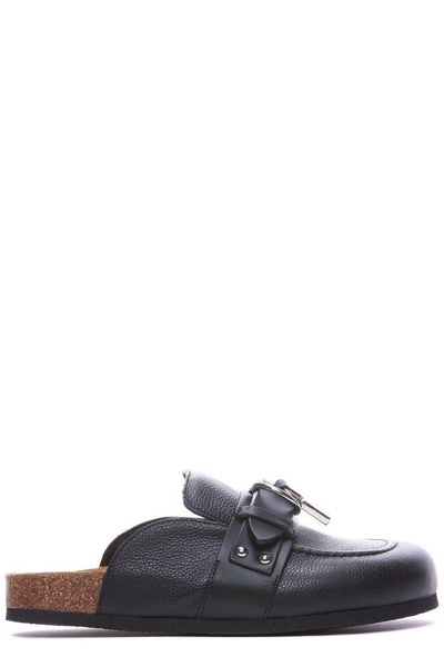 JW Anderson Padlock-Detailed Slip-On Mules