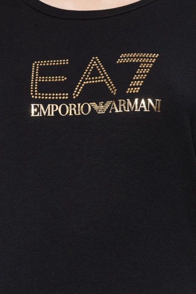 Ea7 Emporio Armani Embellished Crewneck T-Shirt