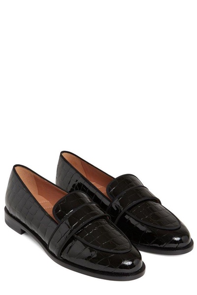 Aquazzura Martin Embossed Loafers