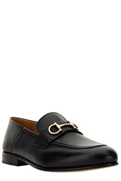 Ferragamo Block Heel Slip-On Loafers