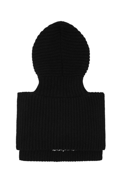 Prada Logo Intarsia Knit Balaclava