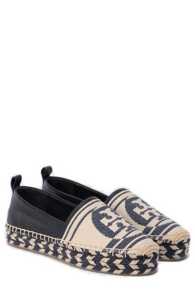 Tory Burch Logo Jacquard Two-Toned Espadrilles