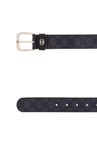 Gucci Logo Plaque Monogrammed Belt