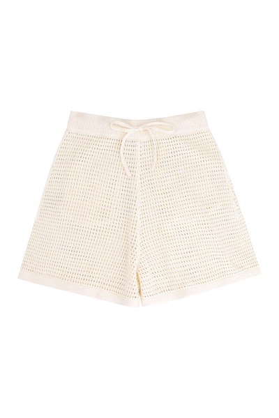 Nanushka Crochet Drawstring Shorts