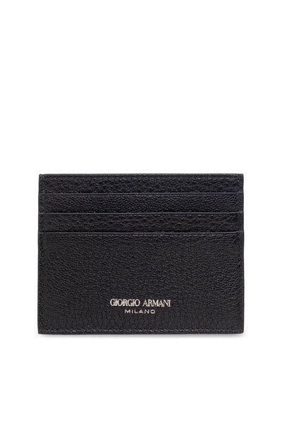 Giorgio Armani Logo Printed Card Holder