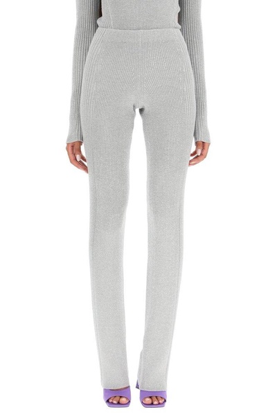 Dion Lee Ribbed-Knit Flared Trousers