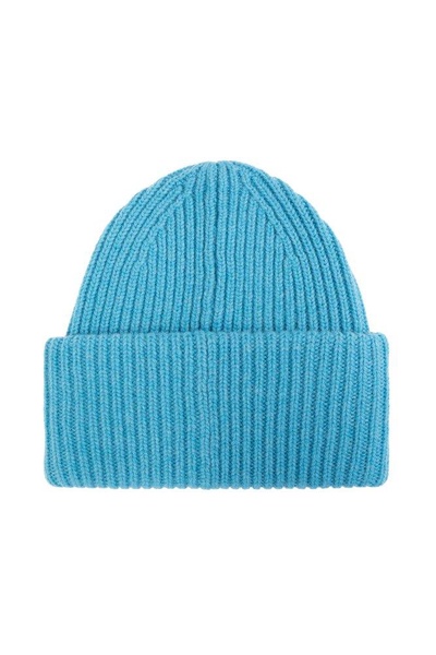 Acne Studios Logo Patch Ribbed Beanie