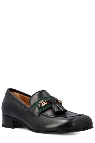 Gucci Web Interlocking G Loafers