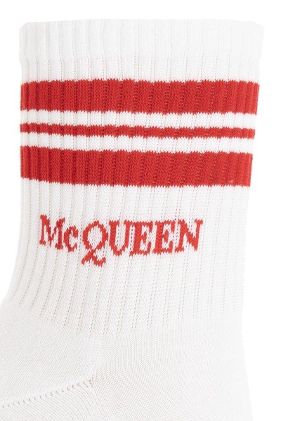 Alexander McQueen Logo Intarsia-Knit Socks