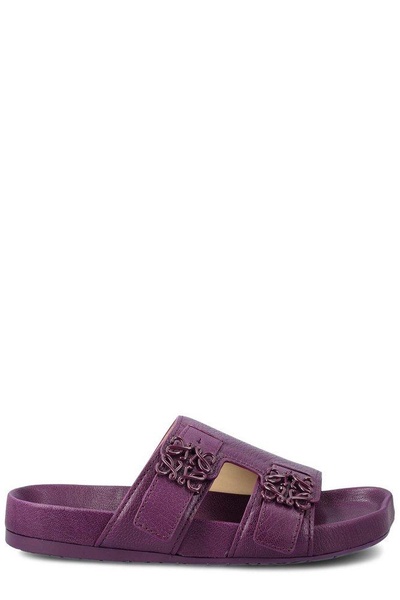 Loewe Logo-Plaque Slip-On Sandals