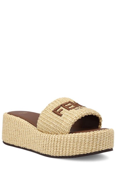 Fendi Sunshine Platform Sandals