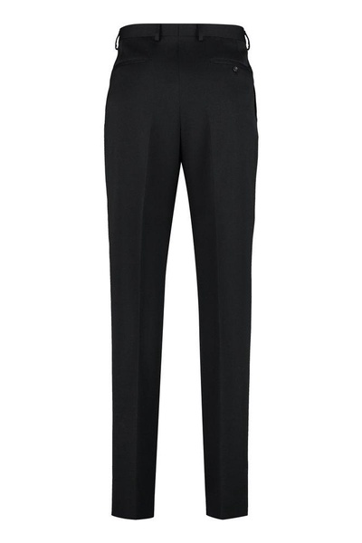 Lanvin Pressed-Crease Straight-Leg Trousers