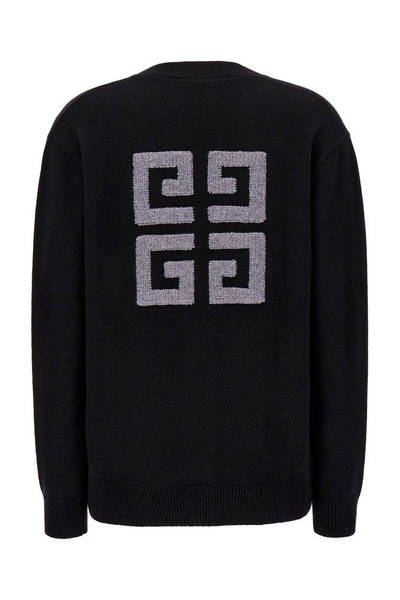 Givench Logo Intarsia Cardigan