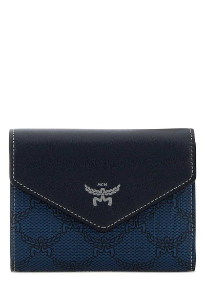 MCM Logo-Printed Tri-Fold Wallet