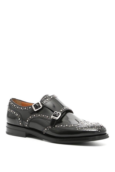 Church's Stud Embellished Buckle-Detailed Loafers