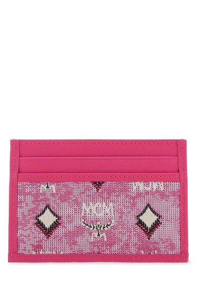 MCM All-Over Logo-Jacquard Rectangle Card Case