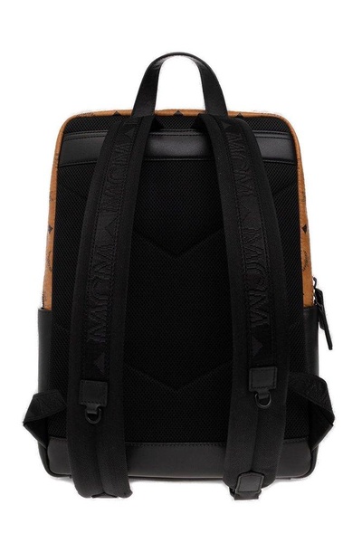 MCM Aren Monogram Printed Backpack