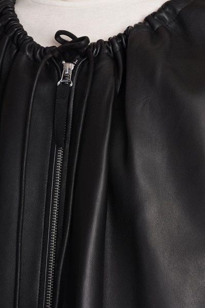 Helmut Lang Drawstring-Neck Drop Shoulder Jacket