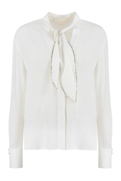 Genny Scarf Detailed Long-Sleeved Blouse