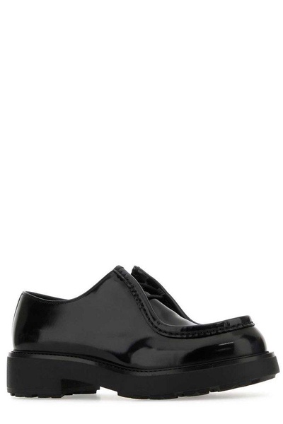 Prada Round-Toe Lace-Up Shoes