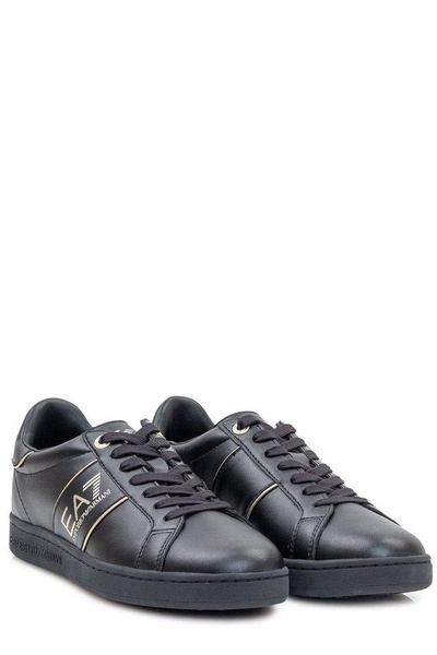 Ea7 Emporio Armani Logo-Printed Lace-Up Sneakers