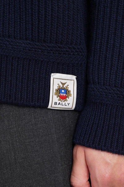 Bally Logo Patch Knitted Cardigan