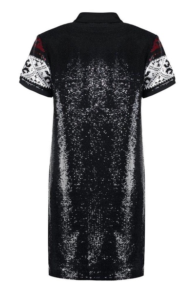 Polo Ralph Lauren Short-Sleeved Sequinned Polo Dress