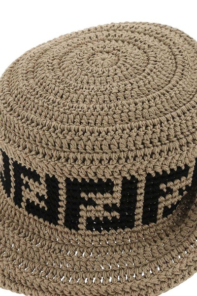 Fendi Double F Wide Brim Hat