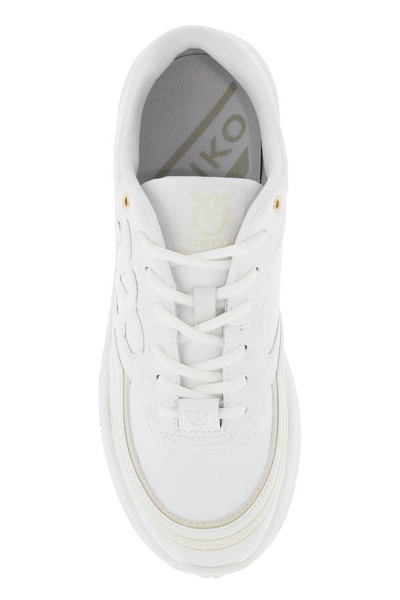 Pinko Logo Embossed Sneakers