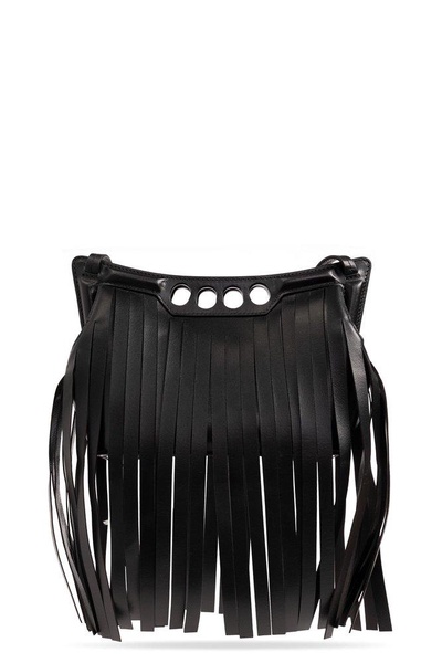 Alexander McQueen The Peak Fringed Mini Shoulder Bag