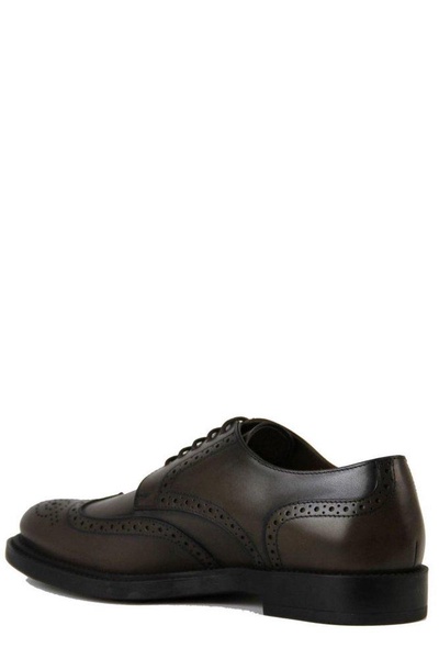 Tod's Logo Embossed Lace-Up Shoes