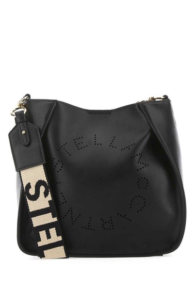 Stella McCartney Logo Perforated Shoulder Bag