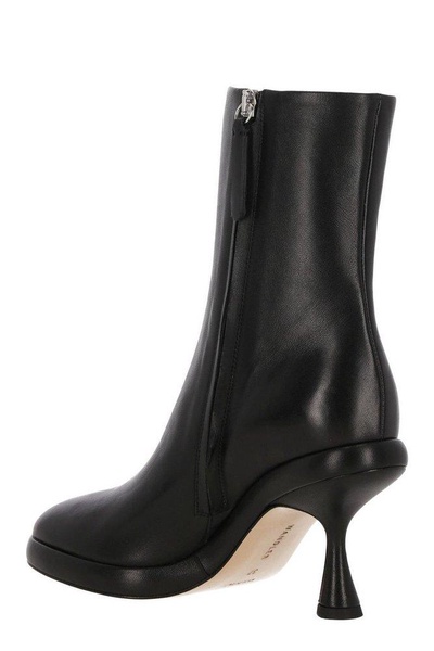 Wandler June Round Toe Ankle Boots