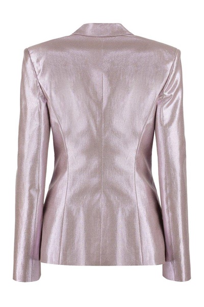 Genny Metallic Effect Long-Sleeved Blazer