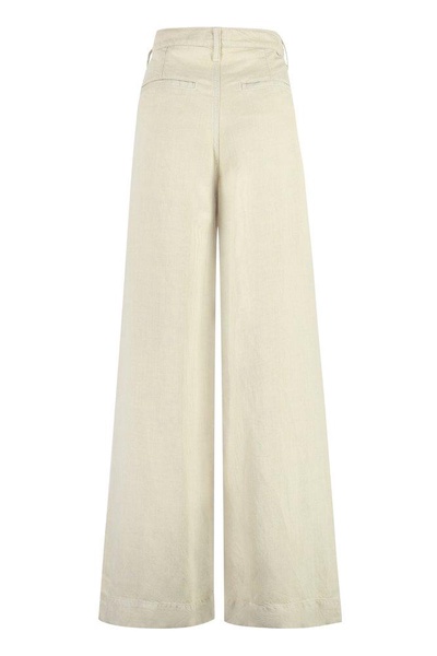 Mother High-Waisted Wide-Leg Trousers