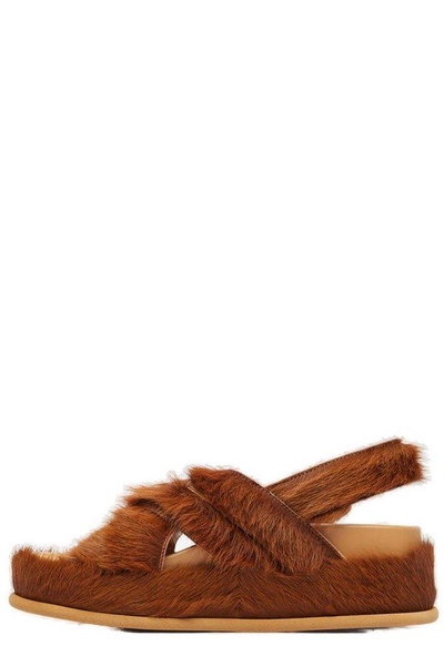 Dries Van Noten Cross-Strap Sandals