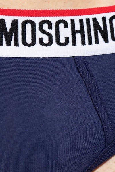 Moschino Logo Waistband 2-Pack Briefs