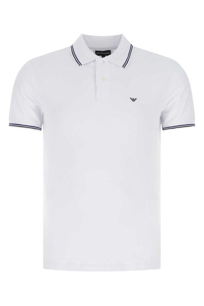 Emporio Armani Logo Detailed Short-Sleeved Polo Shirt