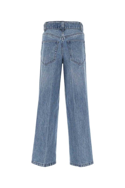 Alexander Wang Raver Wide-Leg Belted Jeans