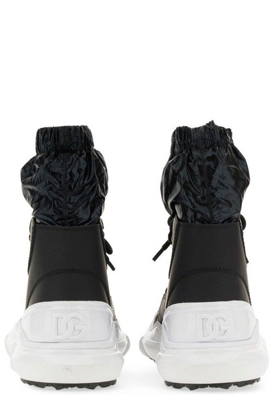 Dolce & Gabbana Elasticated Ankle Lace-Up Boot