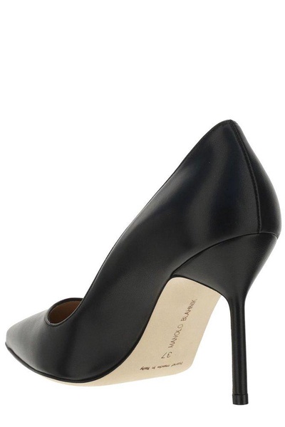 Manolo Blahnik BB Pointed-Toe Slip-On Pumps