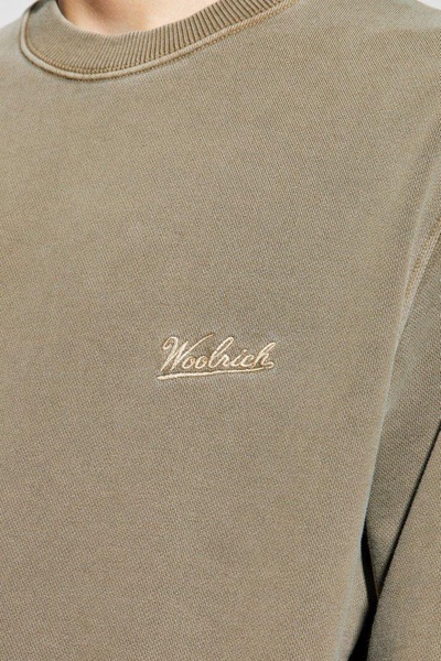 Woolrich Logo Embroidered Crewneck Sweatshirt