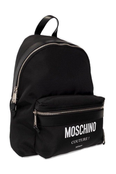 Moschino Couture Logo Printed Backpack