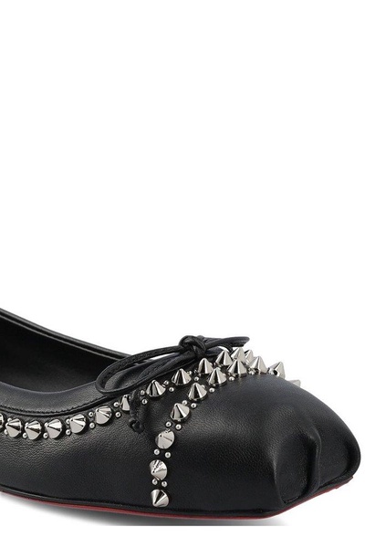 Christian Louboutin Mamadrague Spikes Slip-On Ballerinas