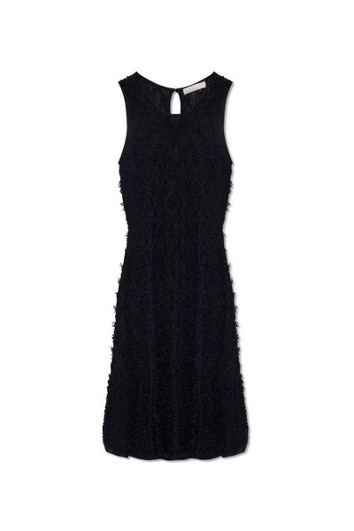 Chloé Lace Detailed Flared Mini Dress