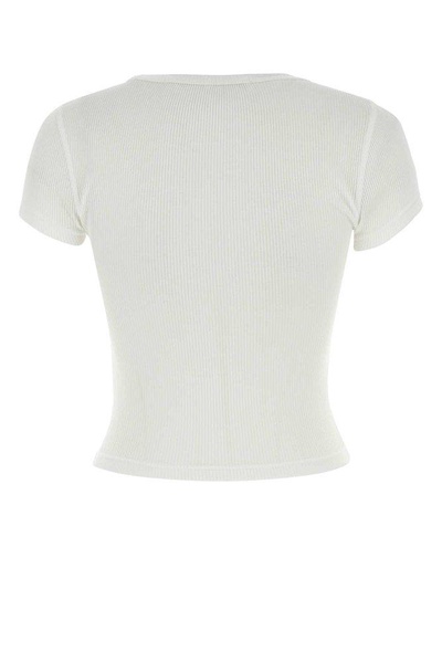 Alexander Wang Hotfix Cursive-Logo Crewneck T-Shirt